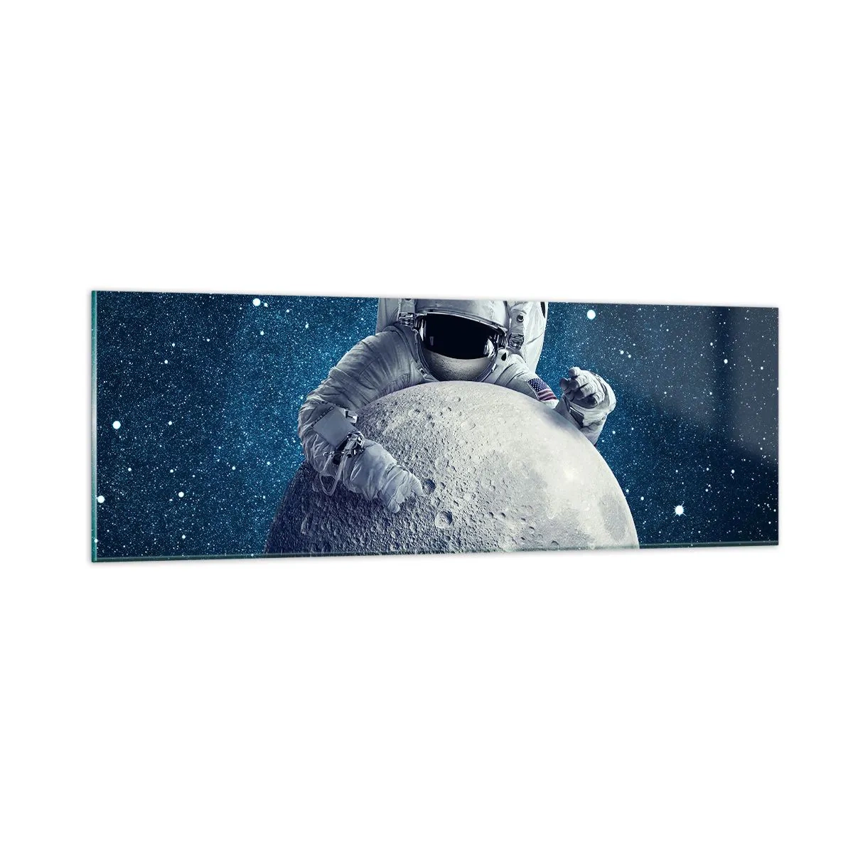 Impression sur verre - Image sur verre - Comique de l'espace - 90x30 cm