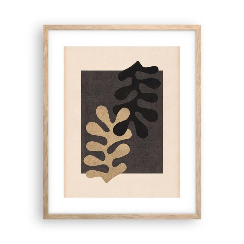 Affiche dans un chêne clair - Poster - Absence et complément - 40x50 cm