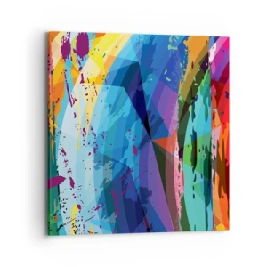 Impression sur toile - Image sur toile - Vertiges colorés - 70x70 cm