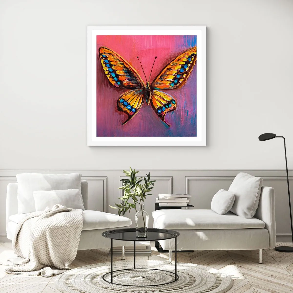 Affiche dans un cadre blanc - Poster - Un joyau de la nature - 50x50 cm