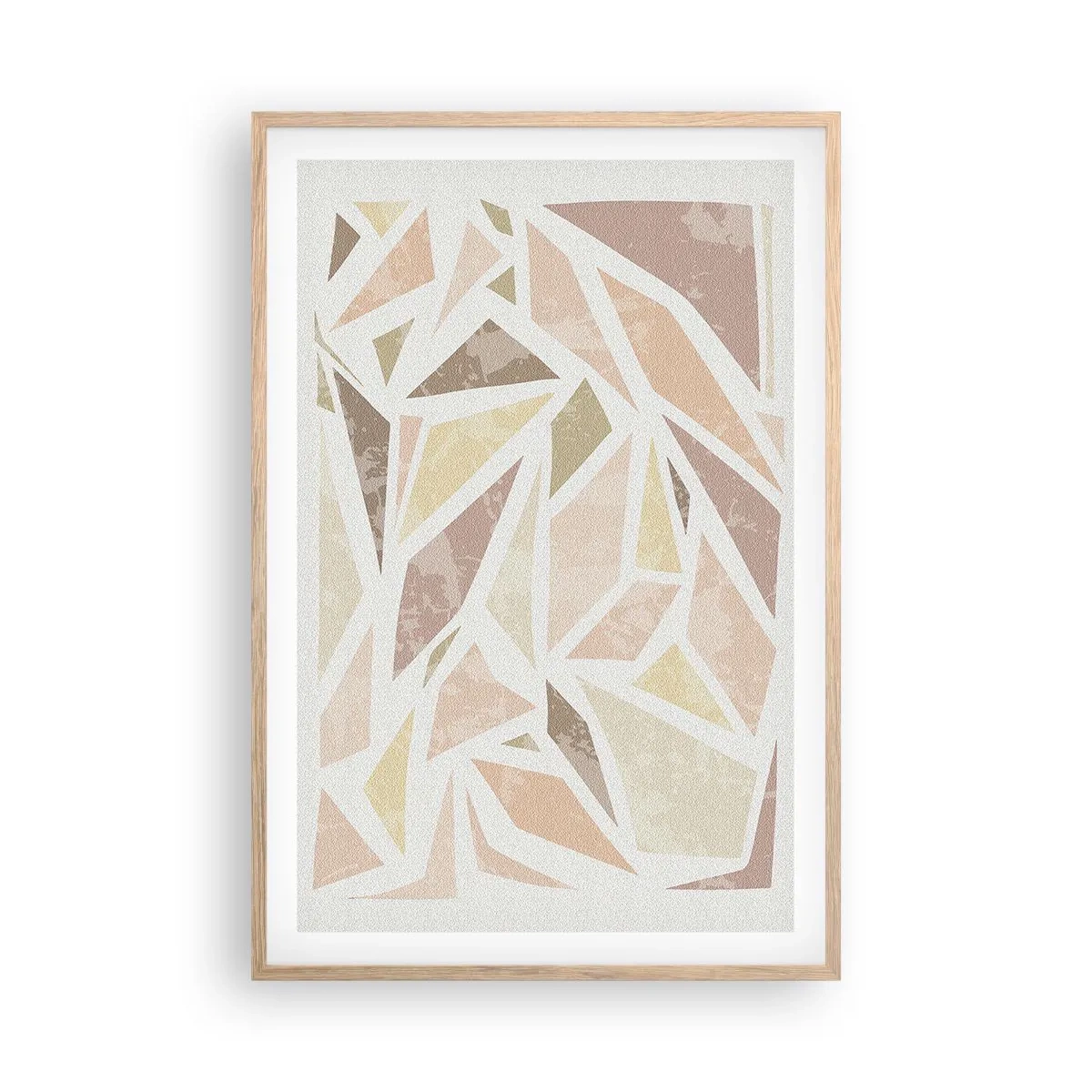 Affiche dans un chêne clair - Poster - Composition de vitraux - 61x91 cm