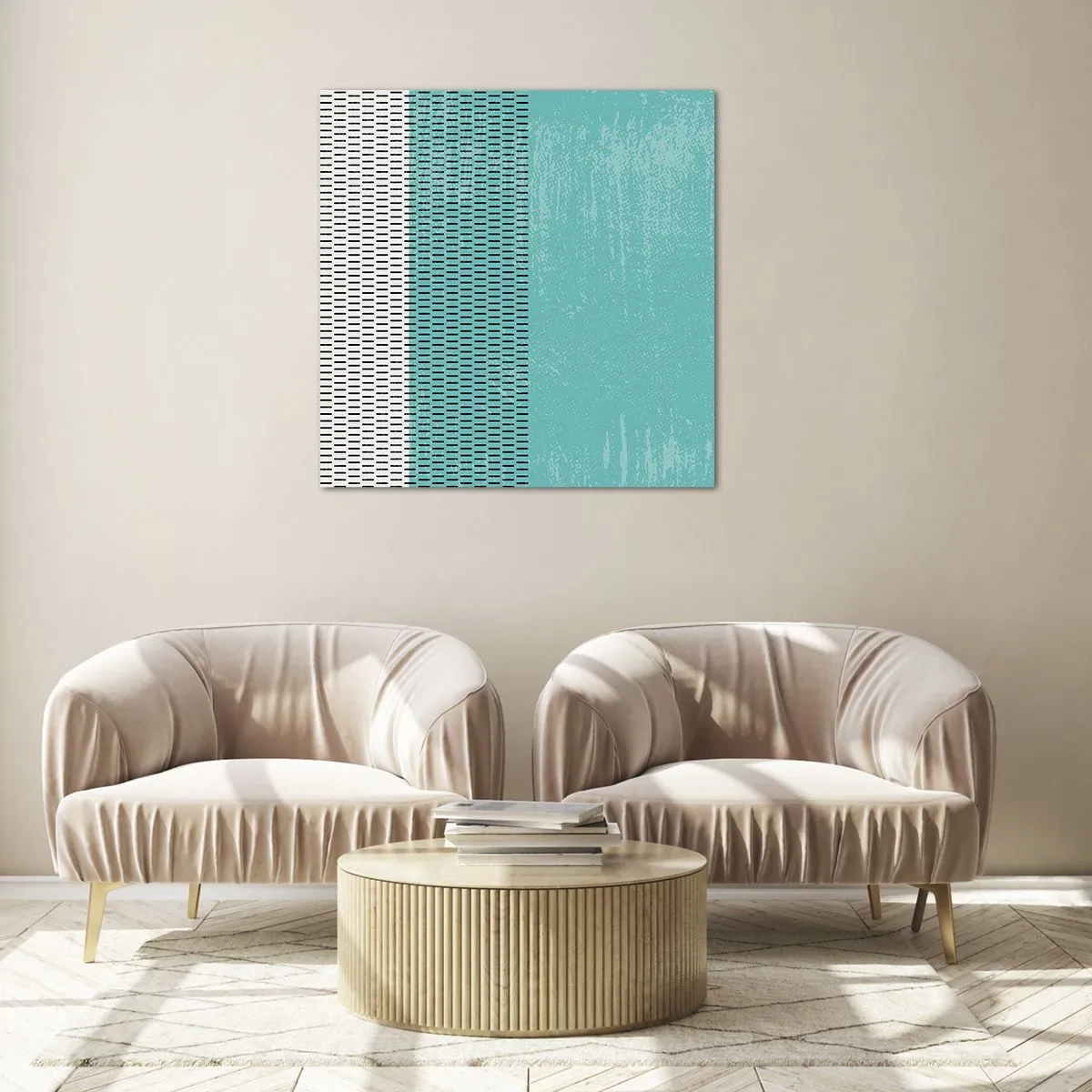 Impression sur verre - Image sur verre - Composition équilibrée - 70x70 cm