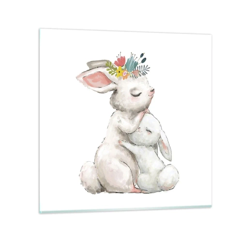 Impression sur verre - Image sur verre - Maman irremplaçable - 60x60 cm