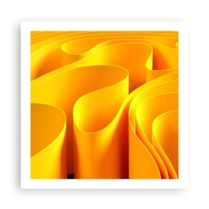 Affiche - Poster - Comme les vagues du soleil - 60x60 cm