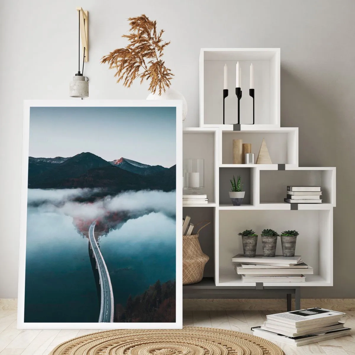 Affiche - Poster - Sur une eau aussi lisse qu'un miroir - 61x91 cm