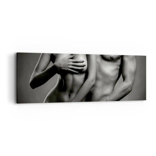 Impression sur toile - Image sur toile - Adam et Eve - 90x30 cm