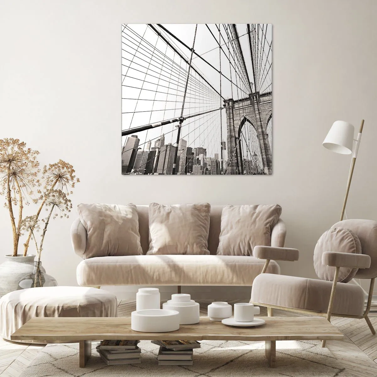 Impression sur toile - Image sur toile - Cathédrale New Yorkaise - 70x70 cm
