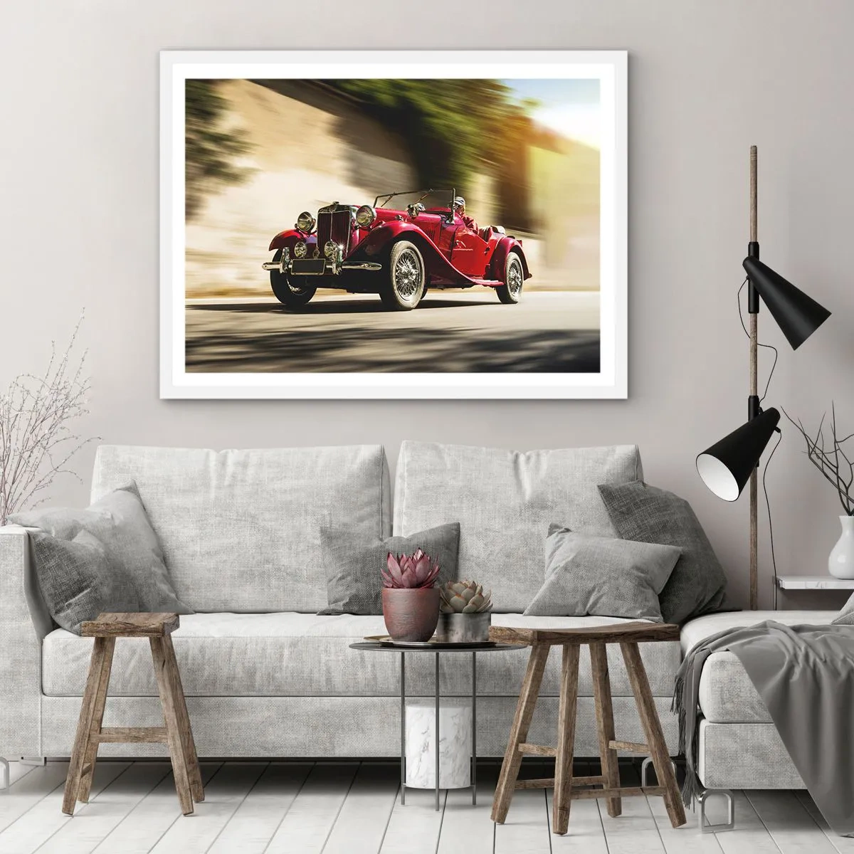 Affiche dans un cadre blanc - Poster - Plus belle que Nike de Samothrace - 40x30 cm