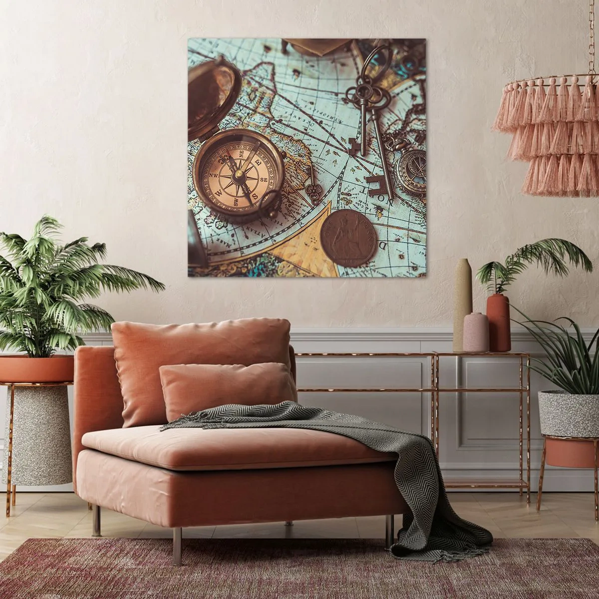 Impression sur toile - Image sur toile - Pour ceux qui recherche l'aventure - 40x40 cm