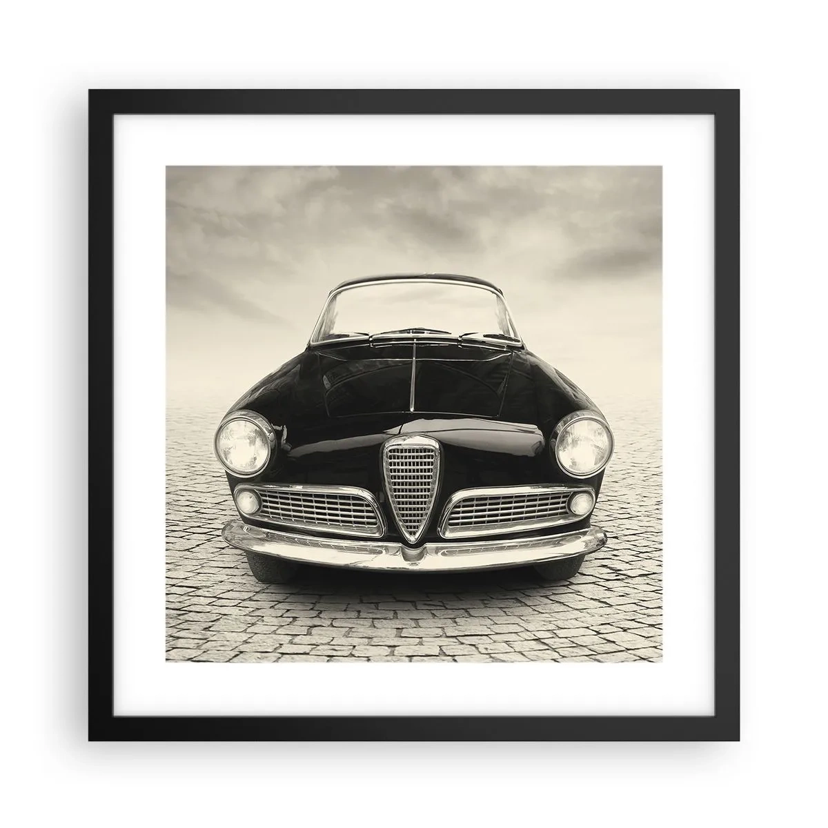 Affiche dans un cadre noir - Poster - Et alors! Tu ne m'aime pas? - 40x40 cm