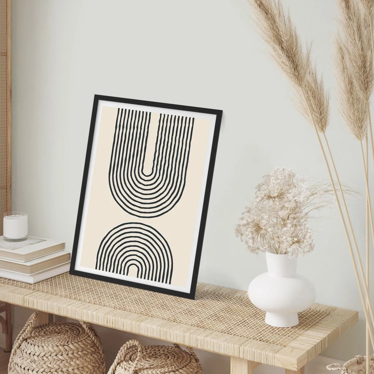 Affiche dans un cadre noir - Poster - Dans un instant... - 61x91 cm