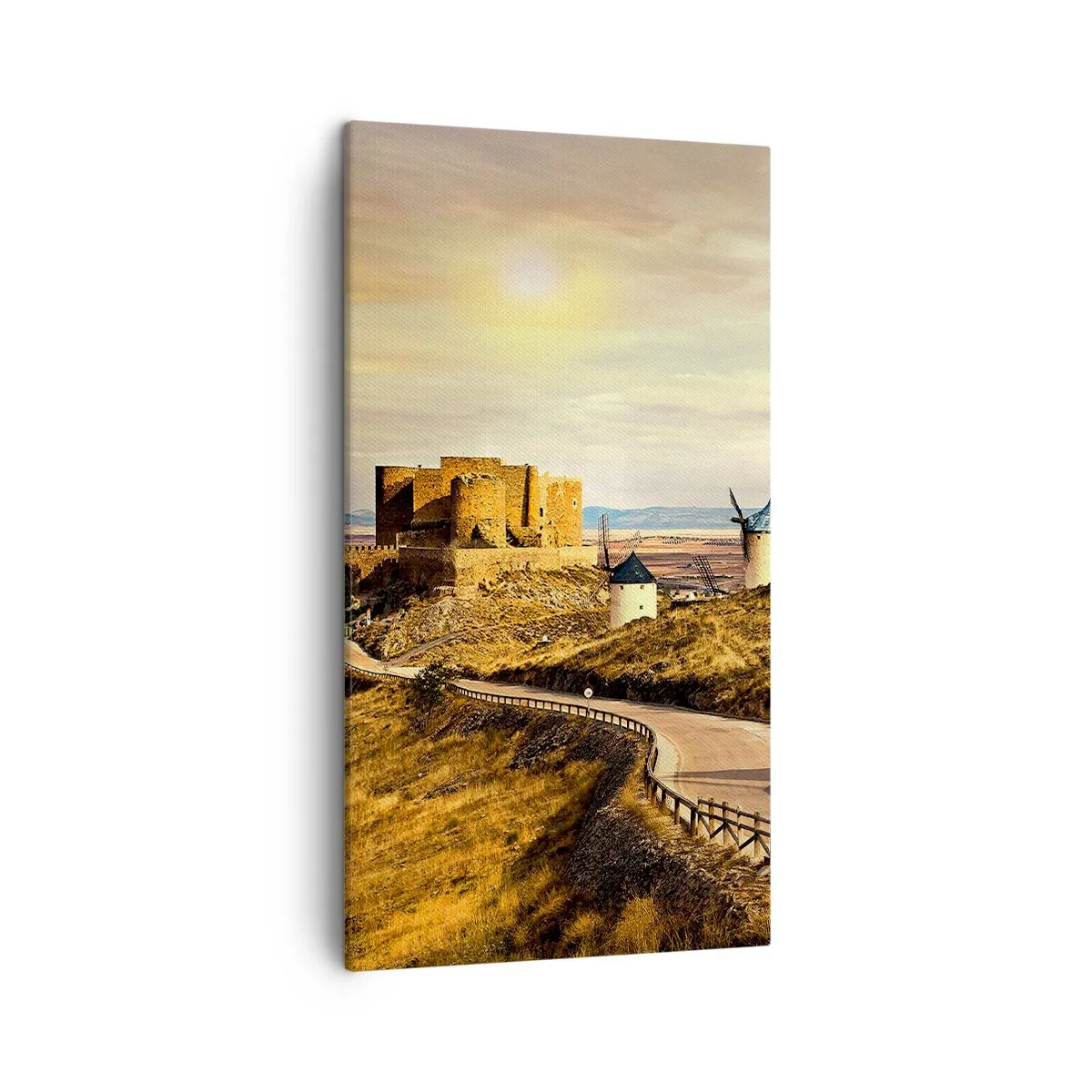 Impression sur toile - Image sur toile - Don Quichotte est sur le point d'arriver - 45x80 cm