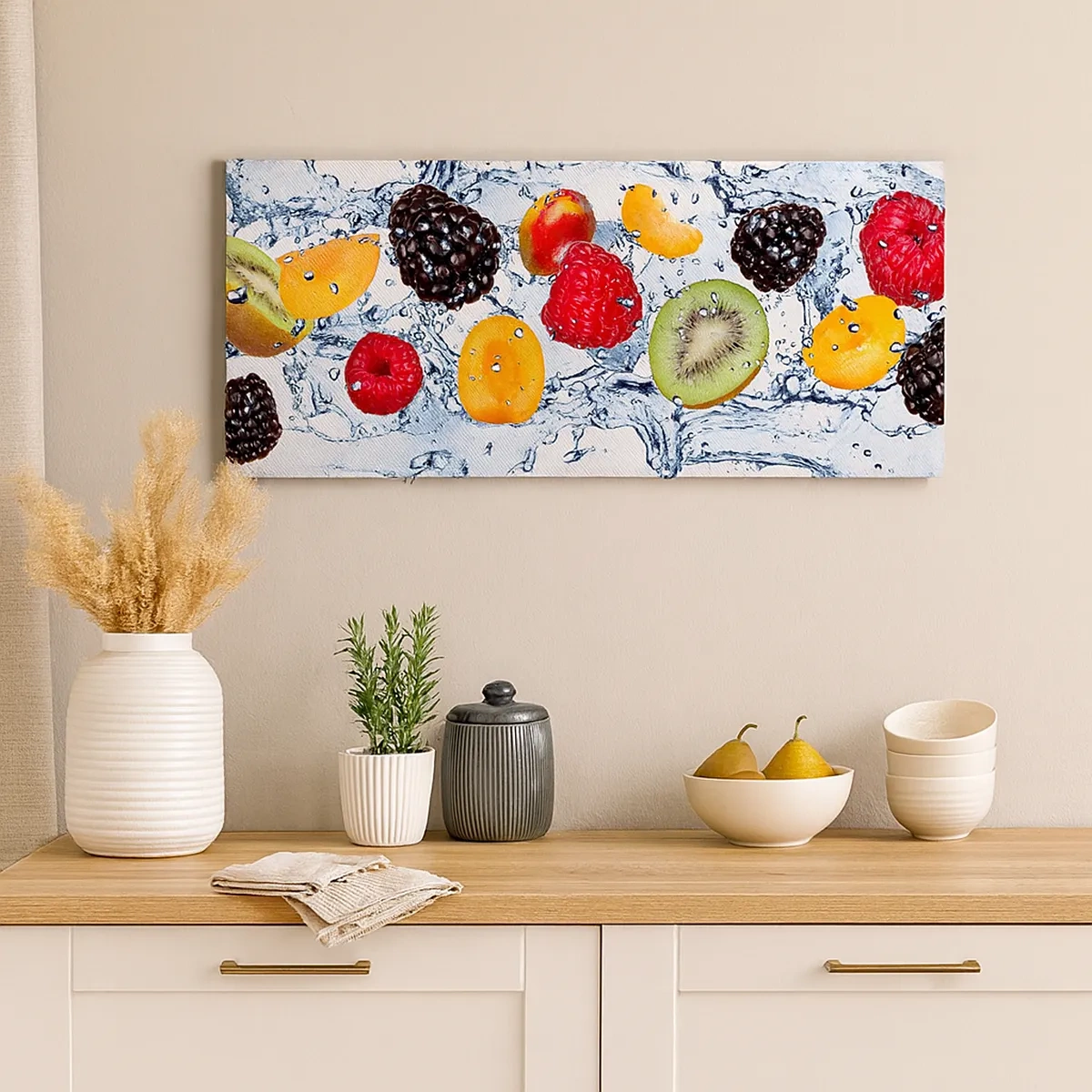 Impression sur toile - Image sur toile - Amusez-vous avec nous - 30x30 cm