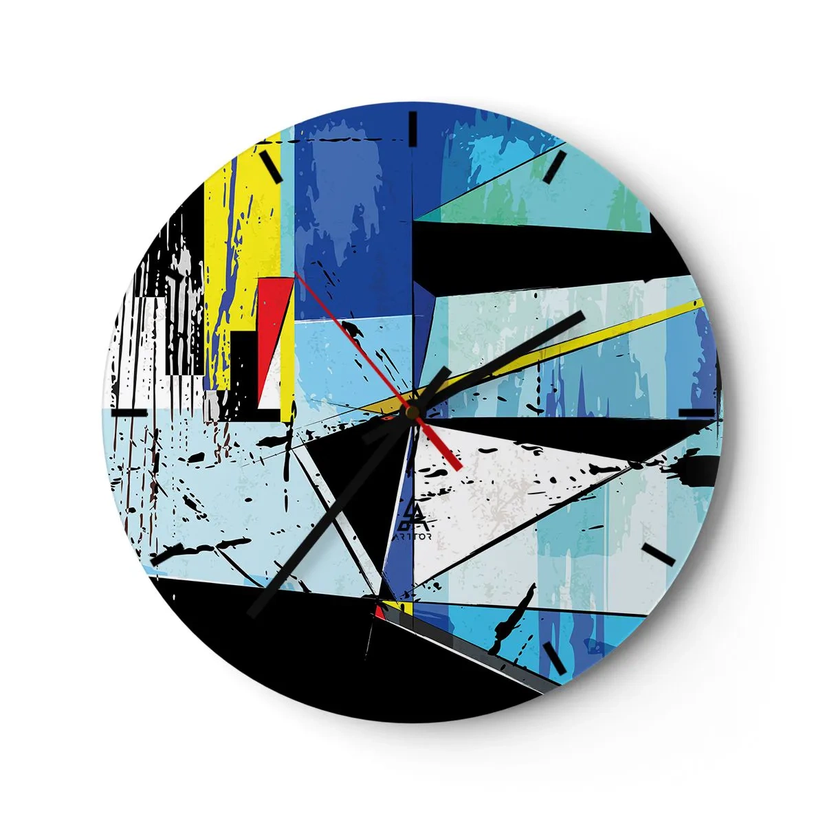 Horloge murale - Pendule murale - Regardez le monde sous un certain angle… - 40x40 cm