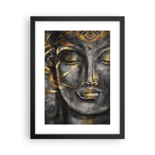 Affiche dans un cadre noir - Poster - Ressentir le calme - 30x40 cm