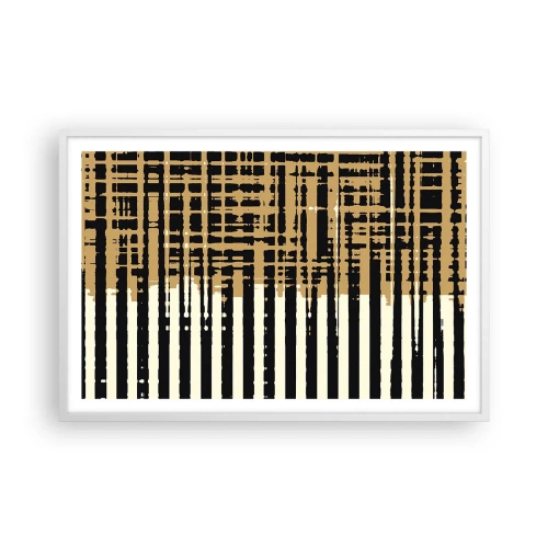 Affiche dans un cadre blanc - Poster - Abstraction architecturale - 91x61 cm