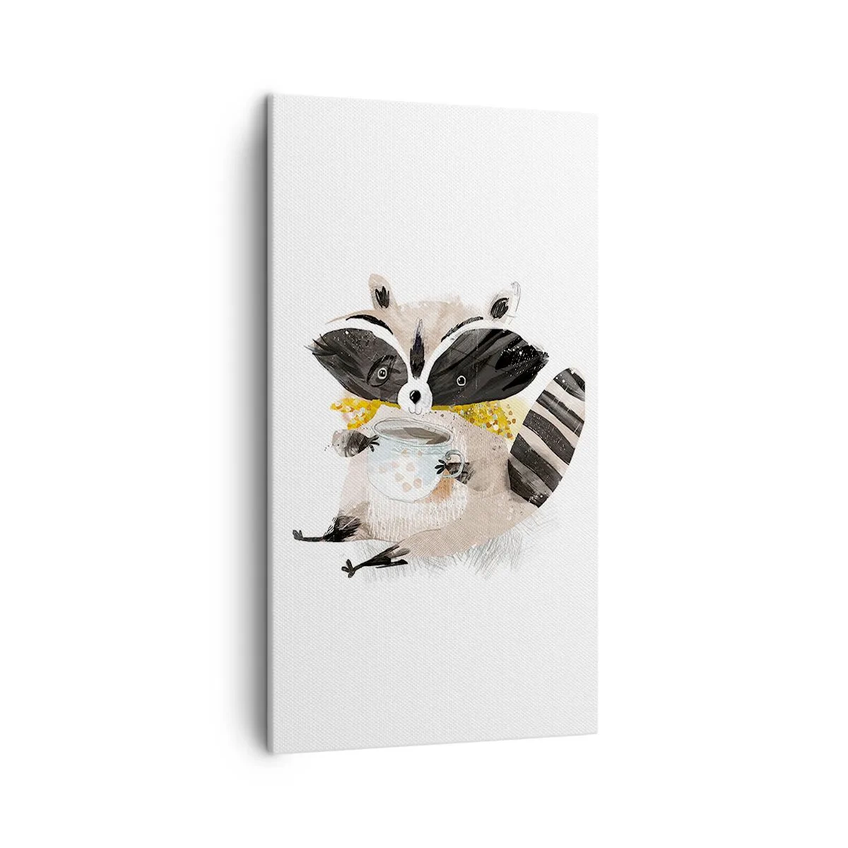 Impression sur toile - Image sur toile - Mon ami le raton laveur - 45x80 cm
