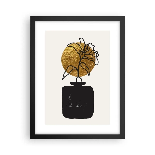 Affiche dans un cadre noir - Poster - La beauté vaut son pesant d'or - 30x40 cm