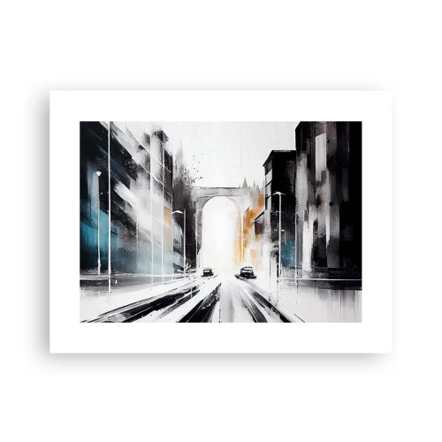 Affiche - Poster - Étude de ville : architecture et mouvement - 40x30 cm