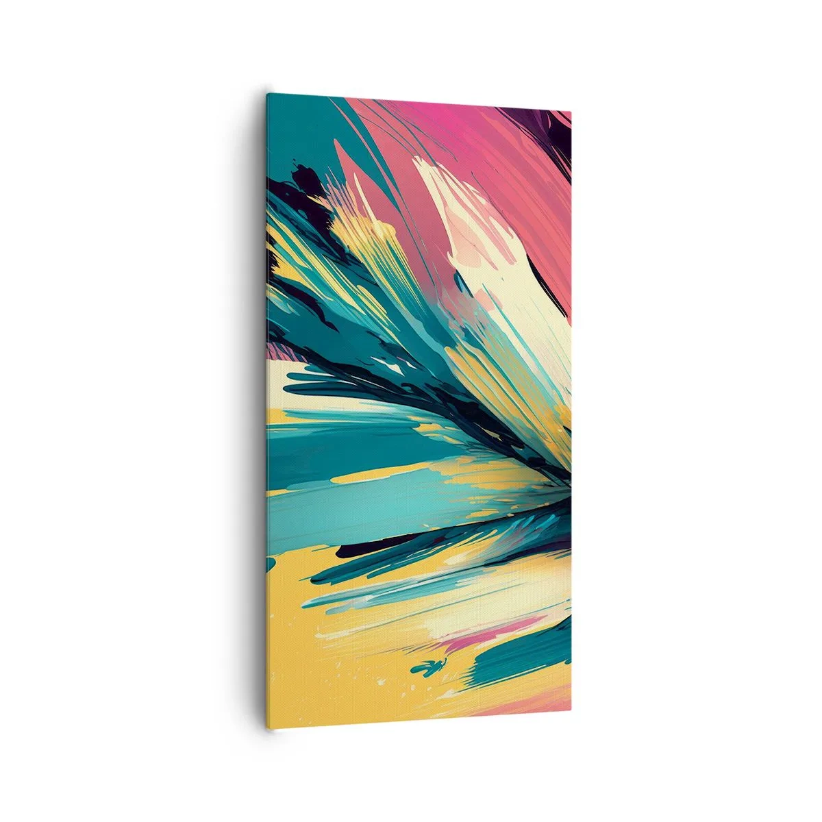 Impression sur toile - Image sur toile - Composition – une explosion de joie - 65x120 cm