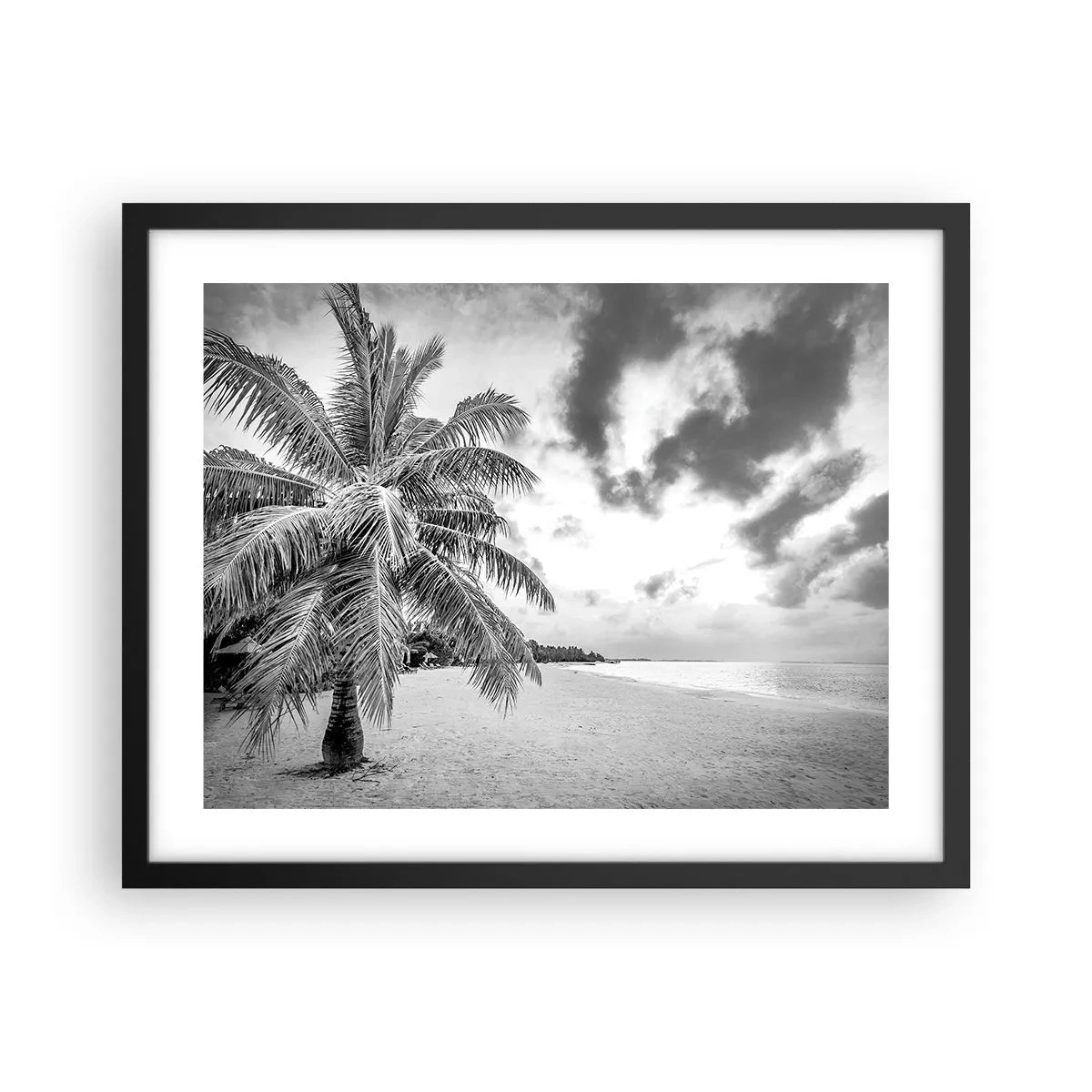 Affiche dans un cadre noir - Poster - Quand tu aspires à la solitude - 50x40 cm