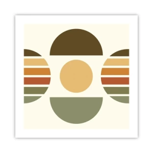 Affiche - Poster - Dans les coulaurs de la terre - 50x50 cm