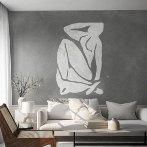 Papier Peint Photo Premium Canvas - En pensée - Minimaliste, Acte, Délicat - 200x140 cm
