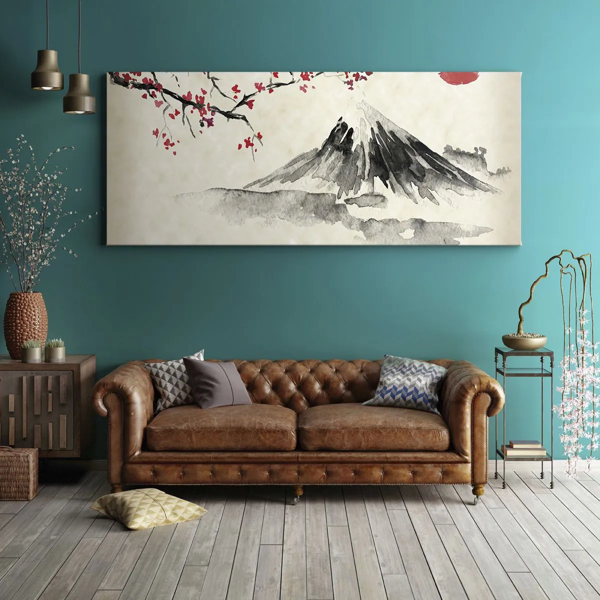 Impression sur toile - Image sur toile - Tomber amoureux du Japon - 90x30 cm