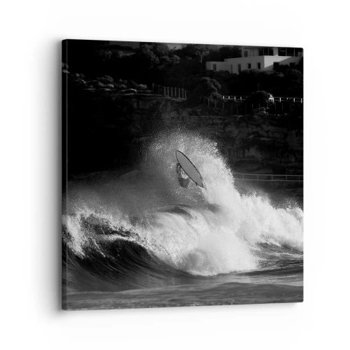 Impression sur toile - Image sur toile - Défi accepté! - 30x30 cm
