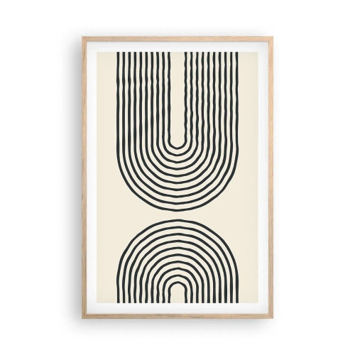 Affiche dans un chêne clair - Poster - Dans un instant... - 61x91 cm