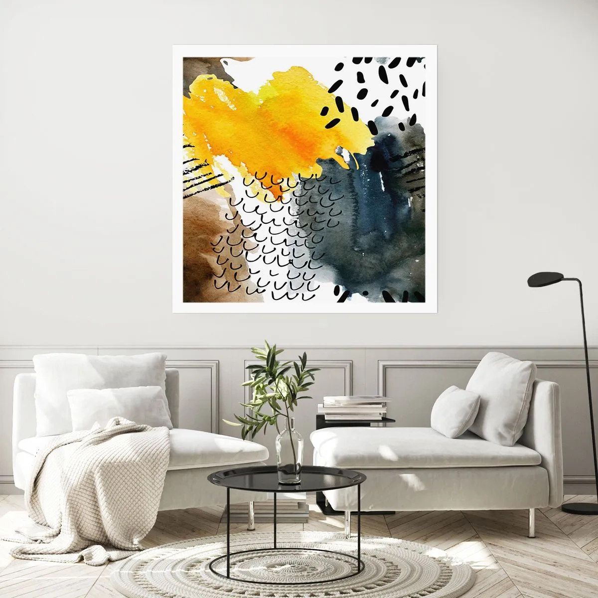 Affiche - Poster - Rencontre des éléments - 40x40 cm