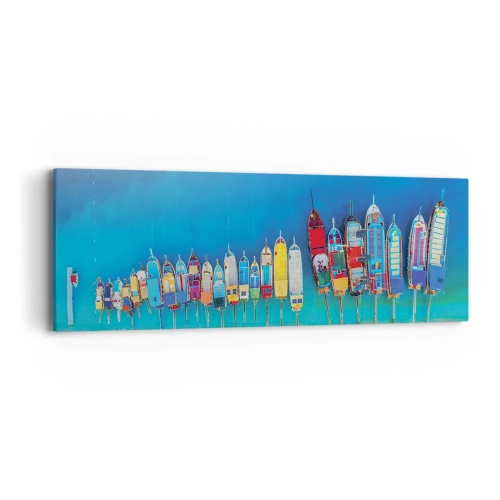 Impression sur toile - Image sur toile - Une vue à vol d'oiseau - 90x30 cm