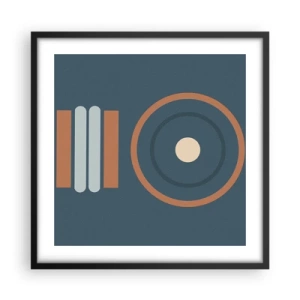 Affiche dans un cadre noir - Poster - Essence des choses - 50x50 cm