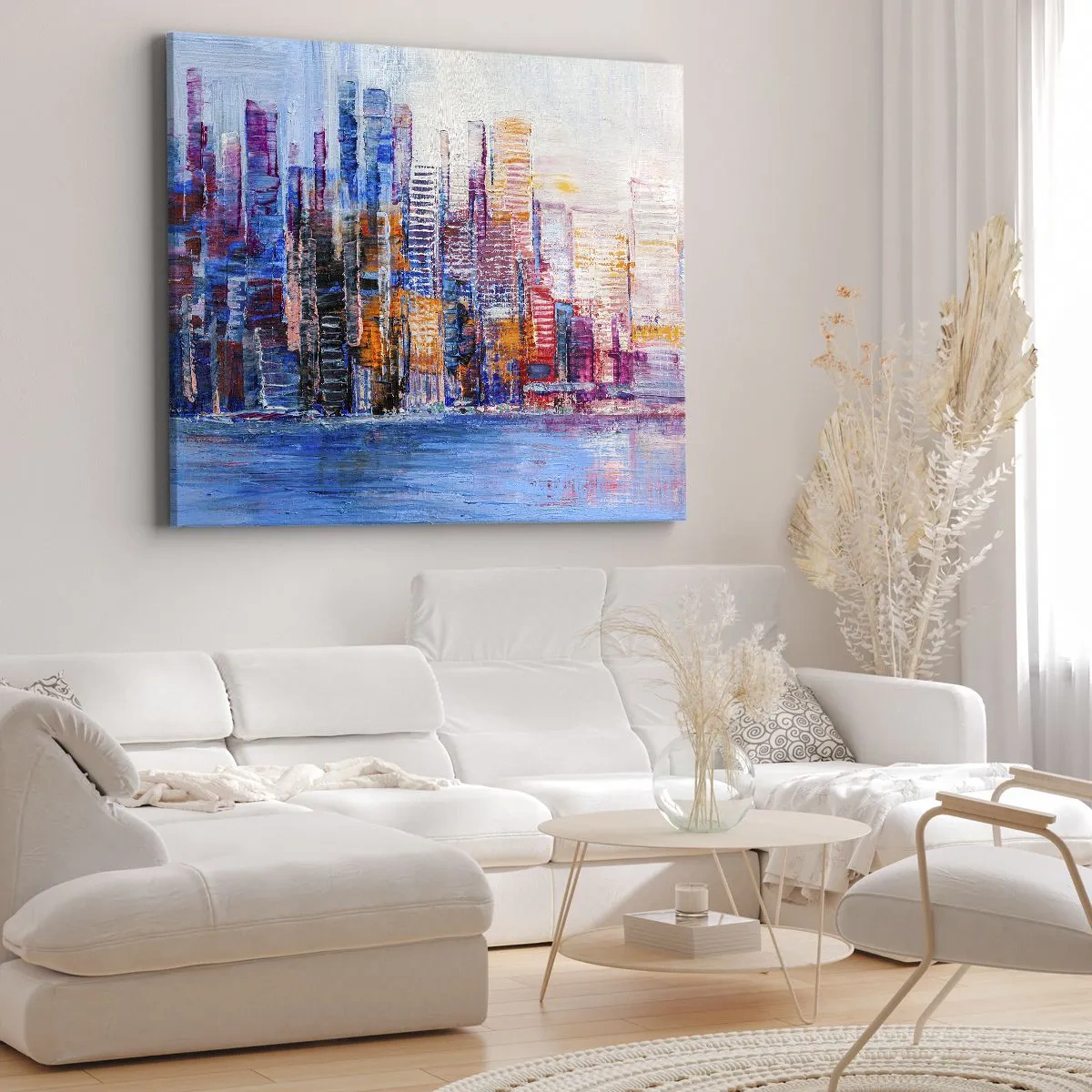 Impression sur toile - Image sur toile - Une métropole joyeuse - 70x50 cm