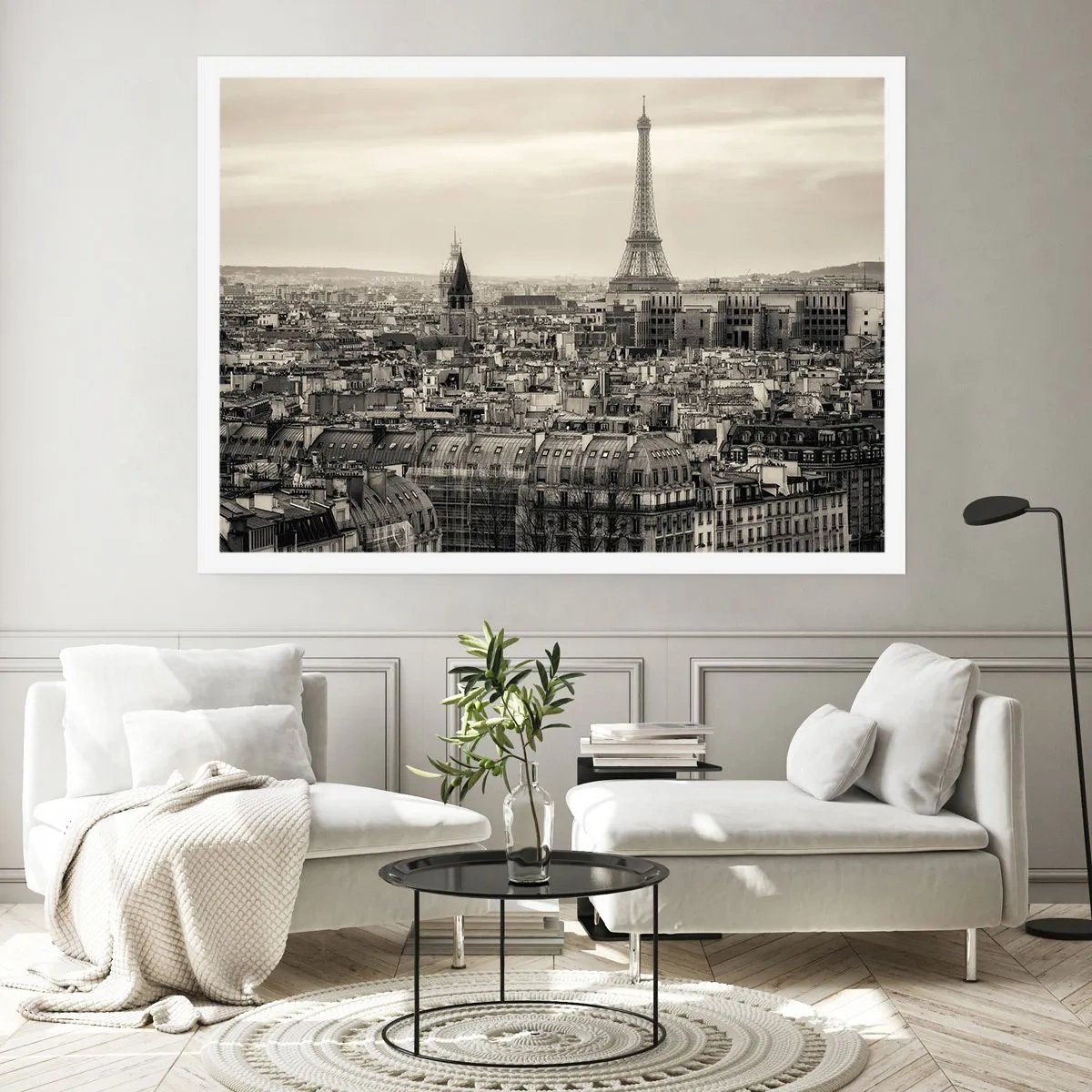 Affiche - Poster - Sur les toits de Paris - 70x50 cm