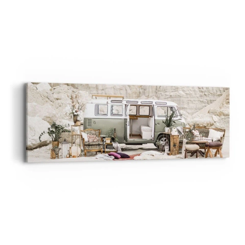 Impression sur toile - Image sur toile - Il est temps de commencer le voyage - 90x30 cm