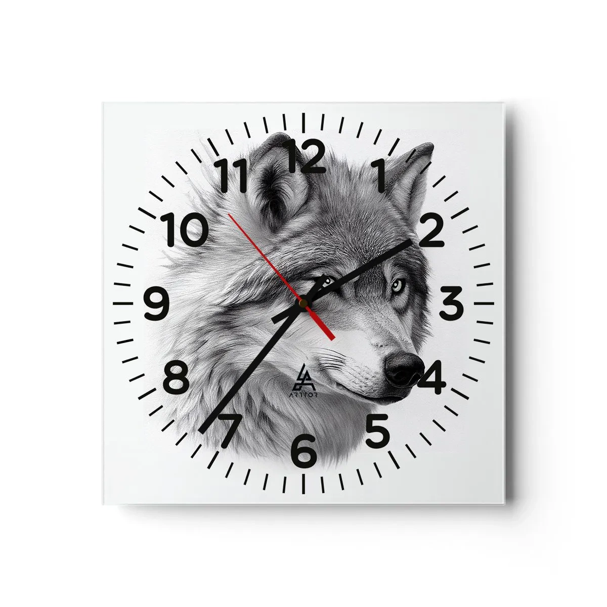 Horloge murale - Pendule murale - Alpha – sans aucun doute - 30x30 cm