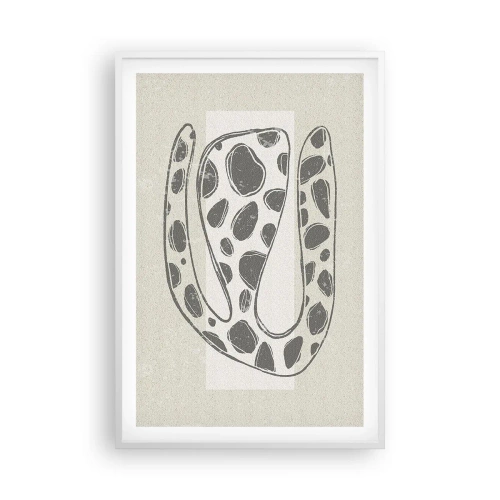 Affiche dans un cadre blanc - Poster - Une étrange créature - 61x91 cm