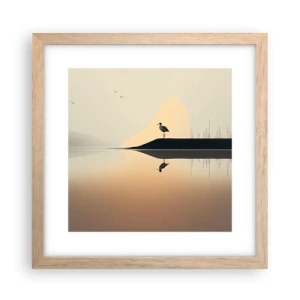 Affiche dans un chêne clair - Poster - Le seigneur du lac - 30x30 cm