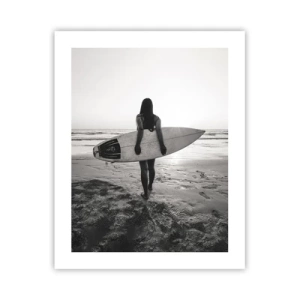 Affiche - Poster - Fille des vagues de la mer - 40x50 cm