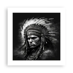 Affiche - Poster - Un leader et un guerrier - 40x40 cm