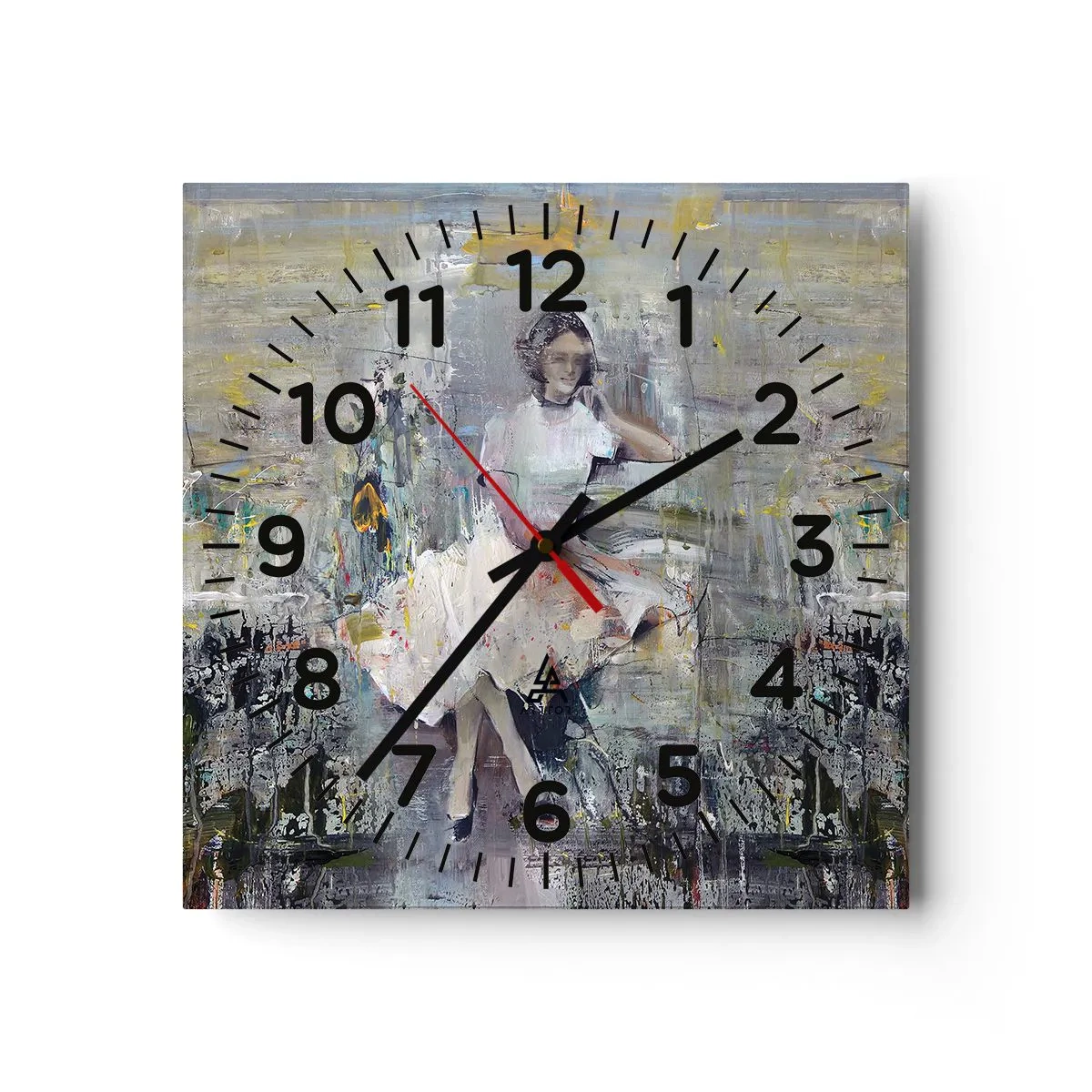 Horloge murale - Pendule murale - Classique et moderne - 40x40 cm