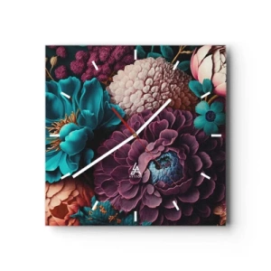Horloge murale - Pendule murale - La nature en abondance - 40x40 cm