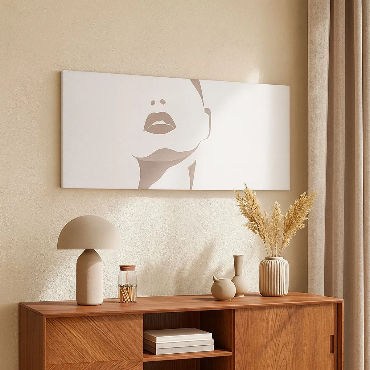 Impression sur toile - Image sur toile - Fait de lumière et d'ombre - 100x40 cm