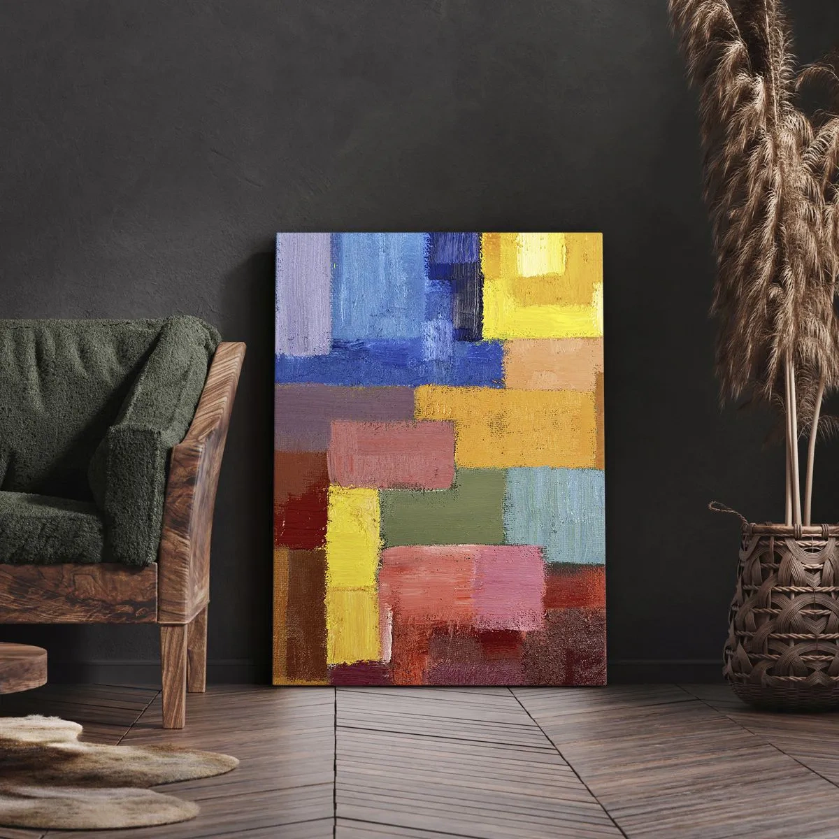 Impression sur toile - Image sur toile - Chacun est différent, tout est coloré - 65x120 cm