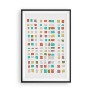 Affiche dans un cadre noir - Poster - Jeu inconnu - 61x91 cm