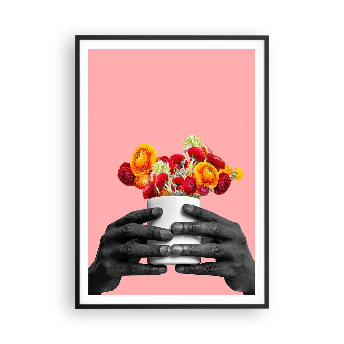 Affiche dans un cadre noir - Poster - Apothéose de la vie - 70x100 cm