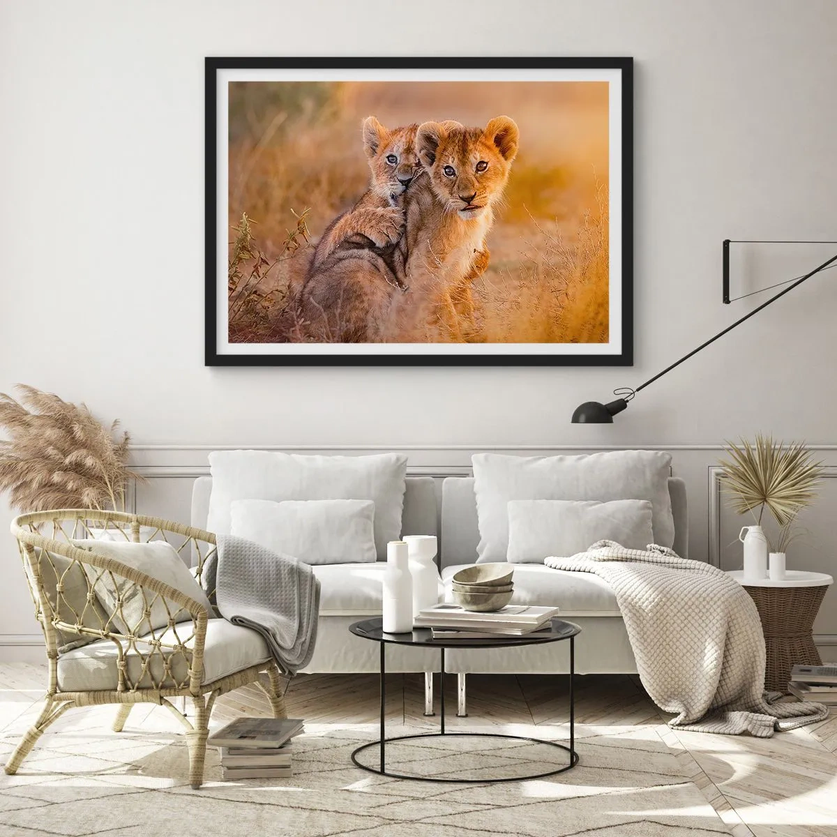 Affiche dans un cadre noir - Poster - Ne pas déranger! On s'amuse - 40x30 cm