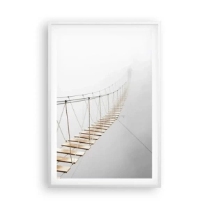 Affiche dans un cadre blanc - Poster - Où cela va-t-il te mener? - 61x91 cm