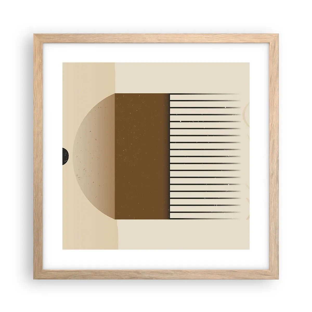 Affiche dans un chêne clair - Poster - Différents états - 40x40 cm